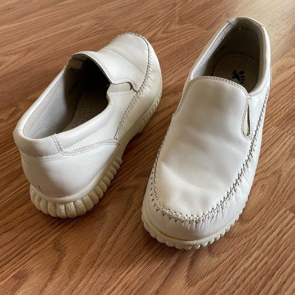 Spring Step Women Shoes White Leather Upper Slip On Sneaker Size 10 - Picture 3 of 12
